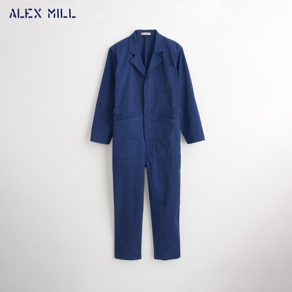 Alex Mill Standard Jumpsuit in Cotton Twill (Dark Navy, XS)